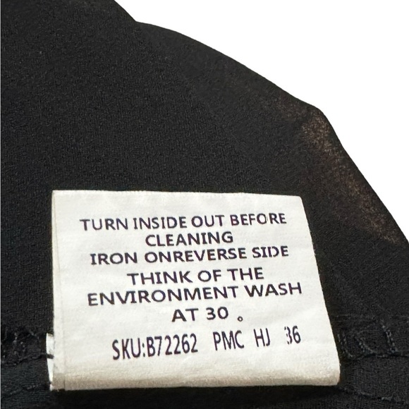 NWOT Celmia chiffon Black poet sleeve sheer top China size 5X (see measurements) - Picture 4 of 9